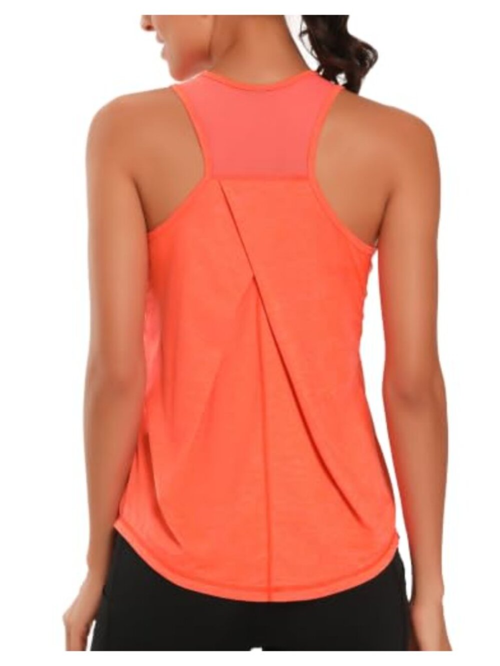 Women's Athletic Tank Top Sleeveless Yoga Shirt Mesh Racerback Workout Gym
